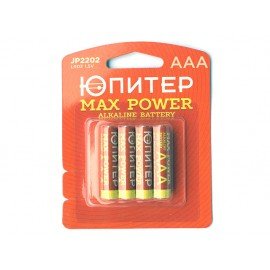 Батарейка ЮПИТЕР AAA LR03 1.5V alkaline MAX POWER Китай